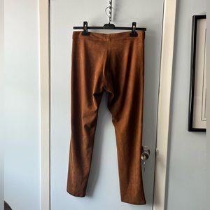 Brown Suede Pants with stretch (Measurements Pictured)